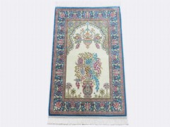 Prayer Rug - Sajjade - Digital Printed Luxury Prayer Rug Cream 100258018 - Turkey