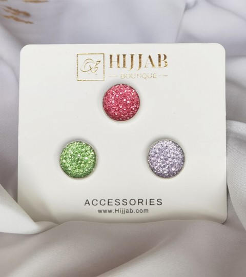 Hijab Accessories - 3 Pcs ( 3 pair ) Islam Women Scarves Magnetic Brooch Pin 100298867 - Turkey