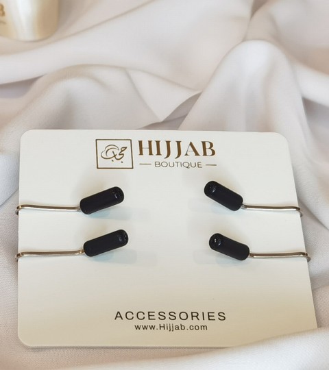 Hijab Accessories - 4 pcs Muslim Hijab Clip Scarf 100298820 - Turkey