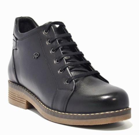 Boots -  أسود - حذاء نسائي، حذاء جلدي 100325134 - Turkey