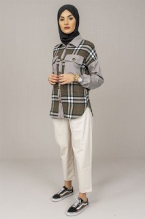 Shirt - Women's Pocket Checked Lumberjack Shirt 100325611 - Turkey