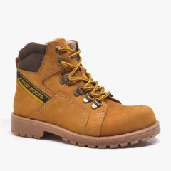 Boots - چکمه های زرد چرم طبیعی خزدار زیپ دار کودکان 100278759 - Turkey
