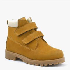 Girl Shoes - Neson Genuine Leather Children Comfortable Yellow Boots 100352371 - Turkey