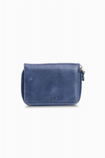 Woman Shoes & Bags - محفظة عملات معدنية صغيرة كلاسيكية باللون الأزرق الداكن للجنسين 100346199 - Turkey