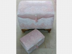 Dowry box - مدل کاور Lacy Swan Footed 2-Set Dowery Box Powder 100257502 - Turkey