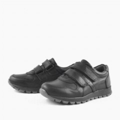 Black Velcro Boy's Sports School Shoe 100278838