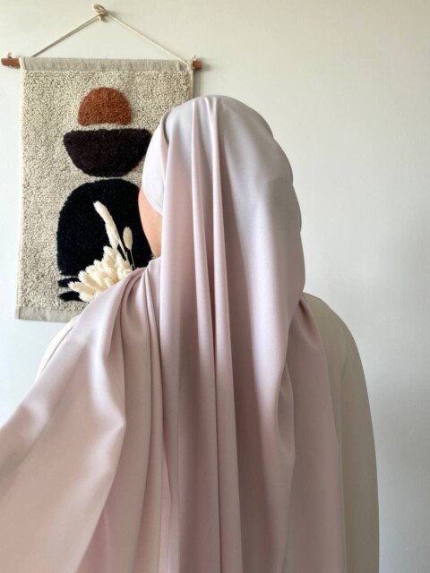 Medine Ipegi - Hijab PAE - Weiß-Beige-Rosa - Turkey