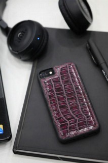 Purple Croco Model Leather Phone Case for iPhone 6 / 6s / 7 100345975