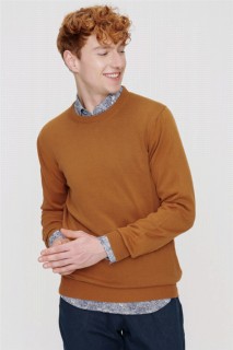 Zero Collar Knitwear - Men's Taba Dynamic Fit Basic Crew Neck Knitwear Sweater 100345100 - Turkey