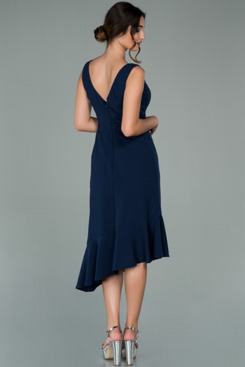 Evening Dress Sleeveless Skirt Frilly Crepe Invitation Dress 100297168