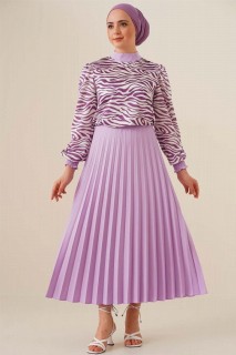 Woman Clothing - Women's Zebra Patterned Side Tie Suit 100342662 - Turkey
