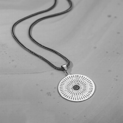 Necklace - 75 عقد بسملة من الفضة المطرز 100346418 - Turkey