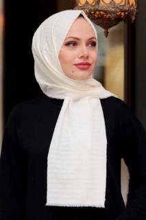 Other Shawls - Cremefarbener Hijab-Schal 100339356 - Turkey