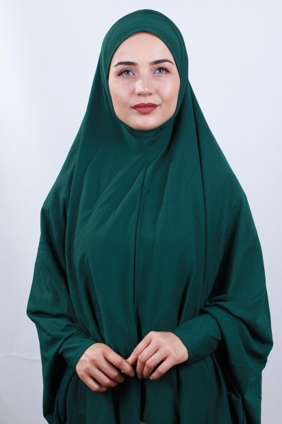Woman Hijab & Scarf - 5XL Hijab Voilé Vert Émeraude - Turkey