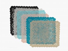 Knitted Panel Pattern 6 Piece Napkin Bahar Petrol 100259312