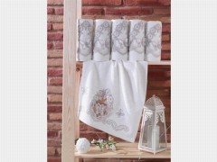 French Guipure Butterfly Dowry Bamboo Towel Cream 100259757