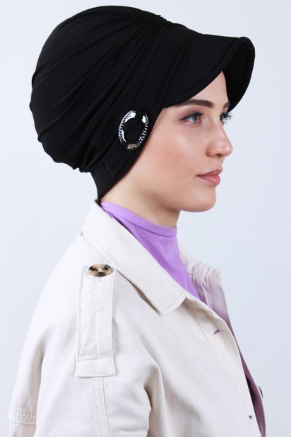 Lavanderose Style - Bonnet à Boucle Noir - Turkey