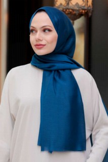 Other Shawls - Navy Blue Hijab Shawl 100339486 - Turkey