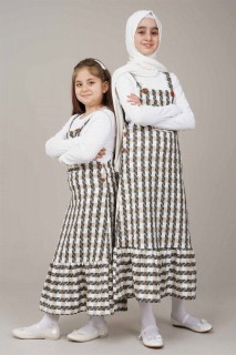 Clothes - Young Girl Suspended Gardener Gilet Dress 100325636 - Turkey