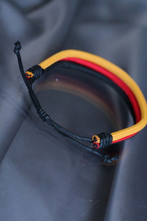 Yellow Red Black Color Corded Bracelet 100351490