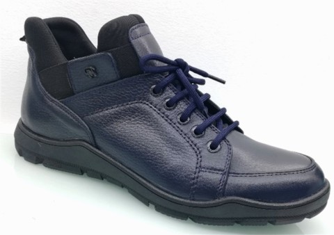 Boots - COMFOREVO BOOTS - RLX NAVY BLUE - MEN'S BOOTS,Leather Shoes 100325279 - Turkey