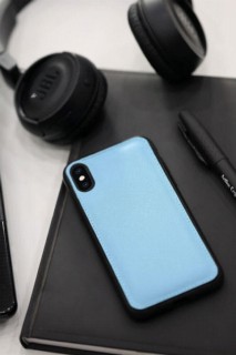 iPhone Case - Turquoise Saffiano Leather iPhone X / XS Case 100346004 - Turkey