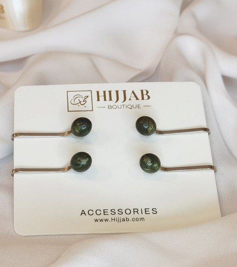 Hijab Accessories - 4 pcs Muslim Hijab Clip Scarf 100298831 - Turkey