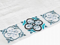 Dowry Land Set of 6 Iris Hand Face Towels White Gray 100329734