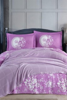 Dowry Rainbow Embroidered Pique Set Purple 100332493