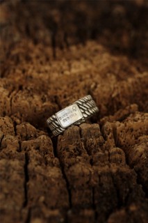 Silver Rings 925 - Written Adjustable Men's Ring 100319320 - Turkey