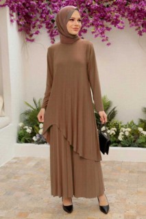 Cloth set - Biscuit Hijab Suit Dress 100340562 - Turkey