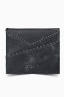 Guard Antique Black Leather Card Holder 100346102