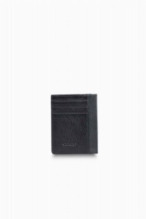Wallet - Guard Kartenetui aus schwarzem, glänzendem Leder 100345478 - Turkey