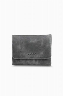 Bags - Crazy Gray Women's Wallet With Coin Compartment 100346120 - Turkey