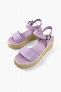 Madison Purple Dolgu Heel Sandals 100344319