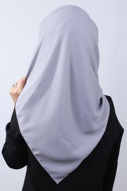 4 Draped Hijab Shawl Gray 100285078