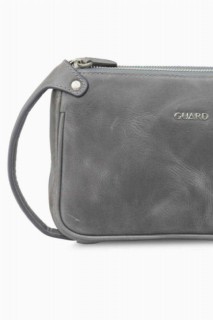 Guard Antique Gray Unisex Double Zippered Clutch Bag 100346206