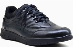 Sneakers Sport - BATTAL COMFORT - BLACK - MEN'S SHOES,Leather Shoes 100325222 - Turkey