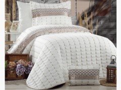 Dowry Land Ayla Cotton Satin Embroidered Double Duvet Cover Set 100330943