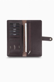 Guard Matte Brown Leather Phone Wallet with Card and Money Slot 100345757