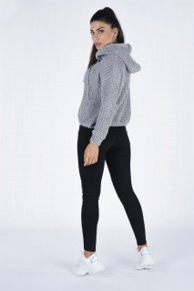 Women's Hooded Knitwear Sweater 100326245