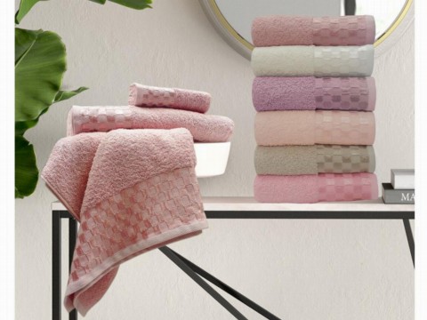 Dowry Towel - Soft Bamboo Square Hand Face Towel 6 Pcs 100332325 - Turkey