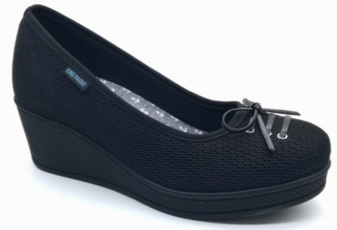 Sneakers & Sports - GOVA BOW - BLACK - WOMEN'S SHOES,Textile Sneakers 100325254 - Turkey