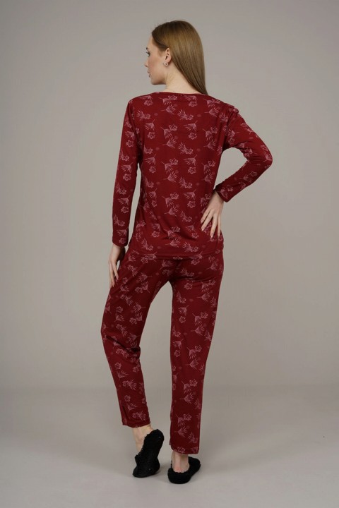 Women's Floral Patterned Pajamas Set 100342590