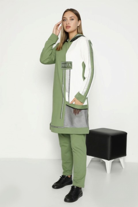 Lingerie & Pajamas - Women's Garni Hooded Tracksuit Set 100325585 - Turkey