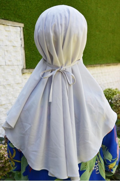 Nowa Tie-up Hijab Silver Gray 100285439
