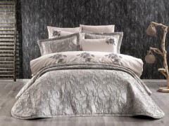 Bedding - Florina Double Duvet Cover Set Turquoise 100332076 - Turkey