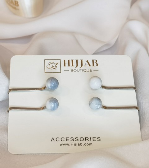 Hijab Accessories - 4 pcs Muslim Hijab Clip Scarf 100298828 - Turkey