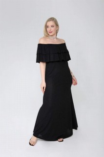 Plus Size Long Glittery Flexible Evening Dress 100276200