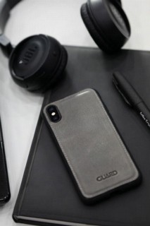 iPhone Case - Étui pour téléphone Xs Max en cuir gris antique 100345370 - Turkey
